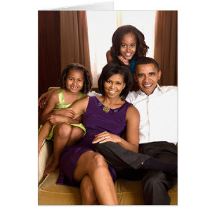 Cartão A Família Obama