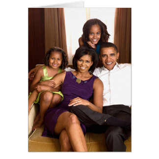Cartão A Família Obama