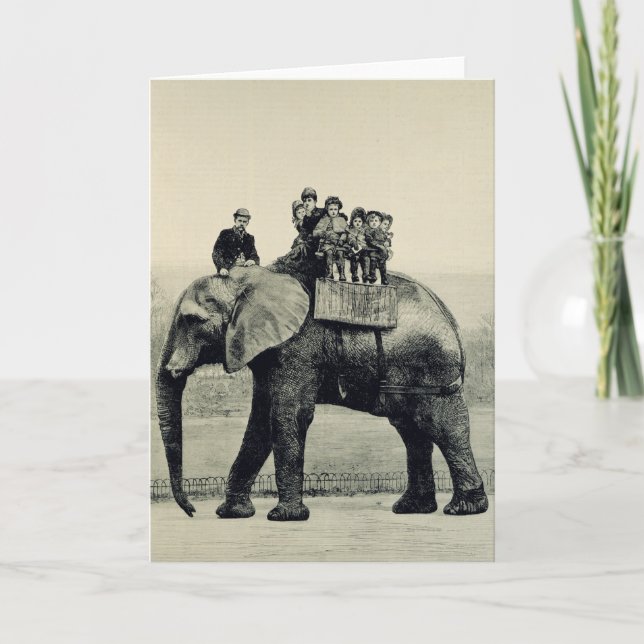 Cartão A Farewell Ride on Jumbo (Frente)