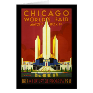 Cartão A feira de mundo de Chicago