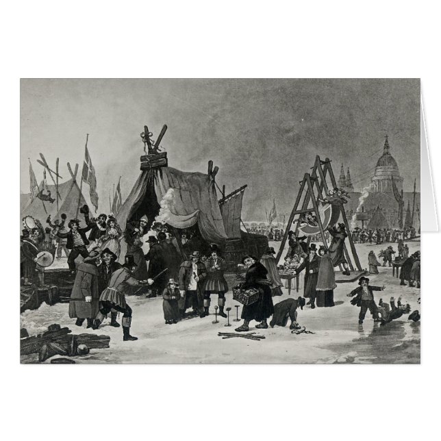 Cartão A Feira do Tâmisa (Frente Horizontal)