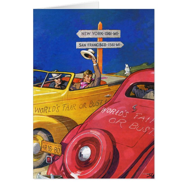 Cartão A feira ou o busto de mundo (Frente)