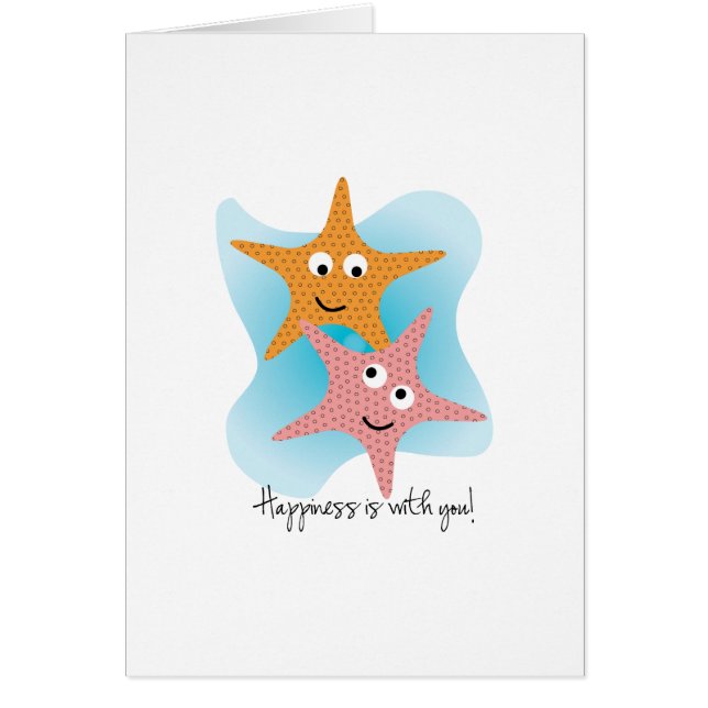 Cartão A felicidade é com você! (Frente)