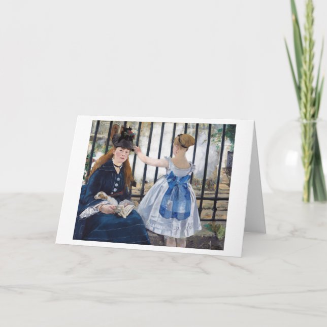 Cartão A ferrovia, Edouard Manet (Frente)