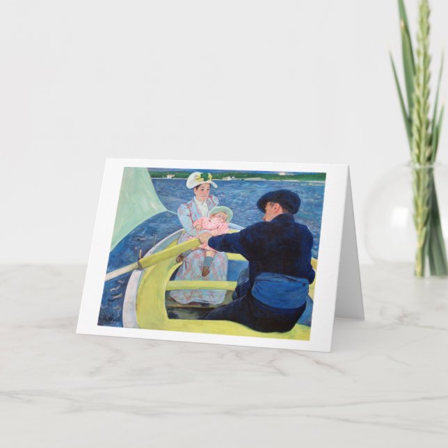 Cartão A Festa Barco, Mary Cassatt (Frente)