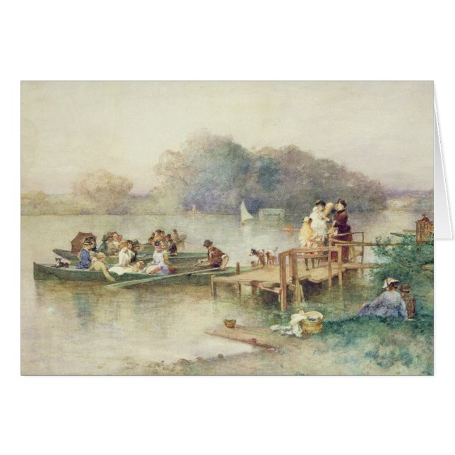 Cartão A festa de casamento (Frente Horizontal)