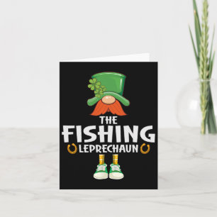 Cartão A Festa do Dia de São Patrício do Leprechaun Pesca