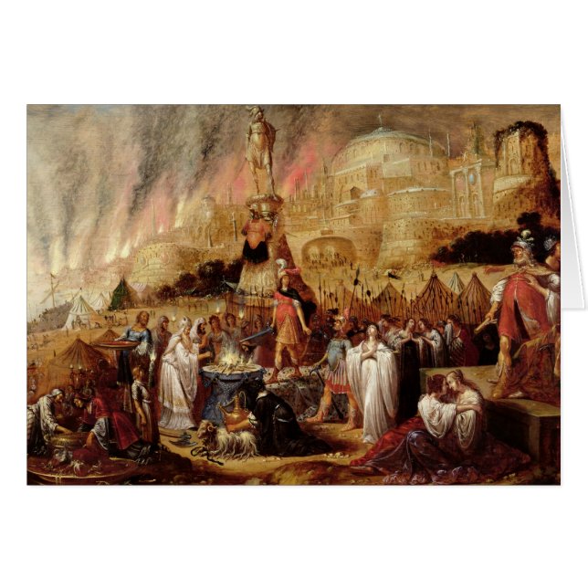 Cartão A filha de Jephthah, 1643 (Frente Horizontal)