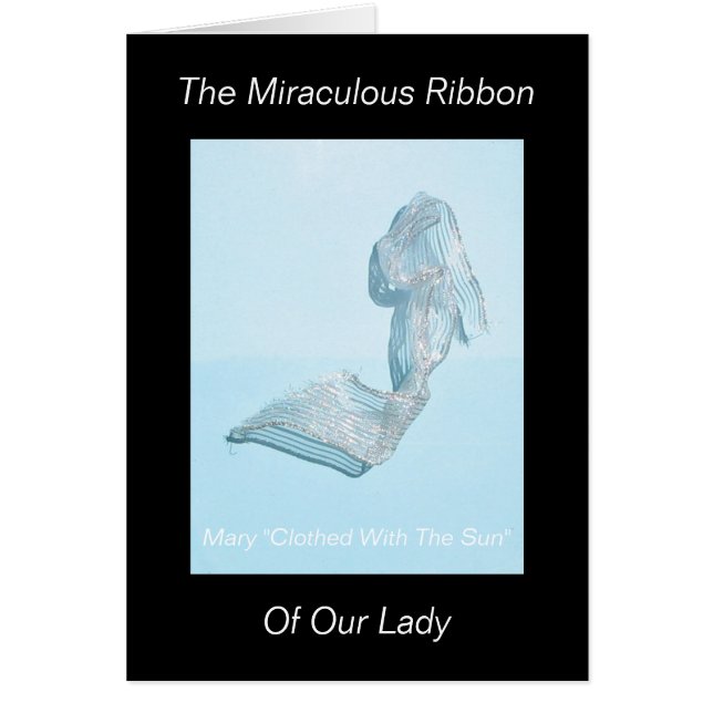 Cartão A fita milagrosa de nossa senhora (Frente)
