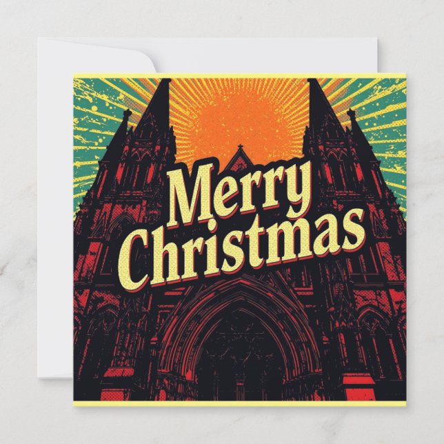 Cartão a flat gothic christmas card (Frente)