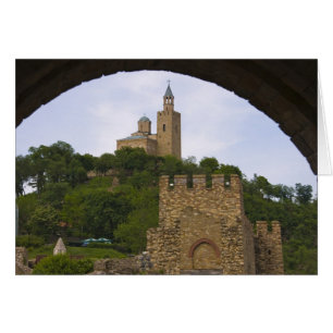 Cartão A fortaleza medieval de Tsarevets