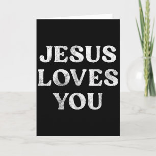 Cartão A Frase Jesus Te Ama Em Um 
