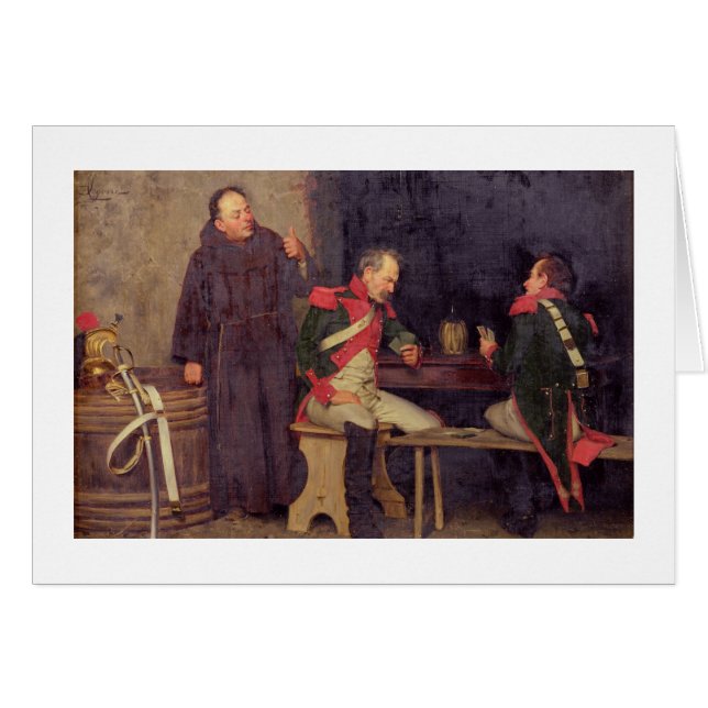 Cartão A fraude (óleo nas canvas) (um dos pares - veja (Frente Horizontal)