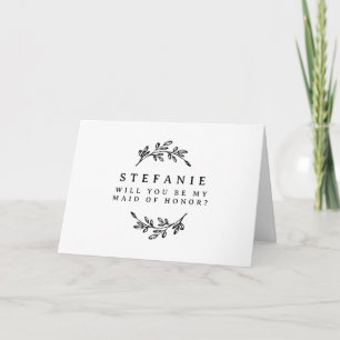 Cartão A Frota Preta Será Minha Madrinha de casamento