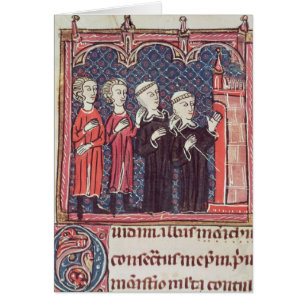 Cartão A fundação de um monastério