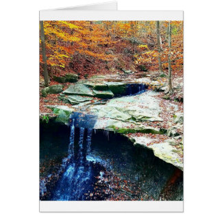 Cartão A galinha azul cai parque nacional Ohio de