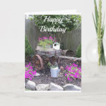 CARTÃO A GARDEN FILLED WITH LOVELY FLOWER BIRTHDAY CARD<br><div class="desc">ANY FLOWER LOVER WOULD LOVE RECEIVING THIS BEAUTIFUL WAGON FILLED WITH FLOWERS ON HER SPECIAL DAY AND THANKS FOR STOPPING BY 1 OF MY 8 STORES AND 'GOOD LUCK'</div>