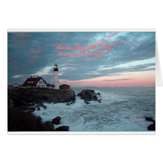 Cartão A glória do Senhor (Frente Horizontal)