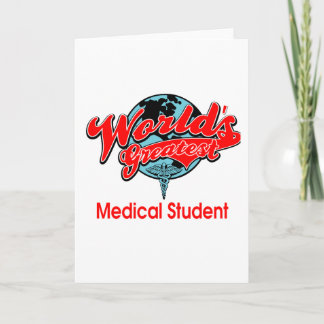 Cartão A grande estudante de Medicina do mundo
