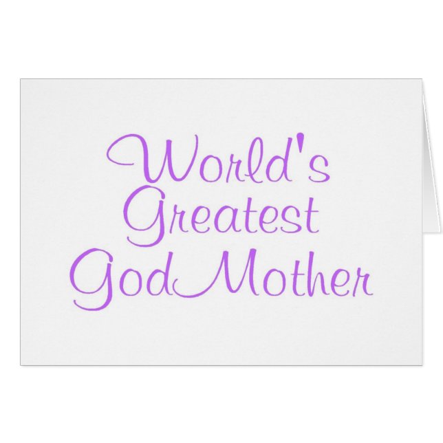 Cartão A grande madrinha dos mundos (Frente Horizontal)