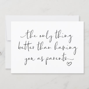 Cartão A Grávida Gira Revela Pais Que Esperamos Bebê