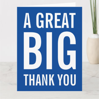 Cartão A Great Big Thank You
