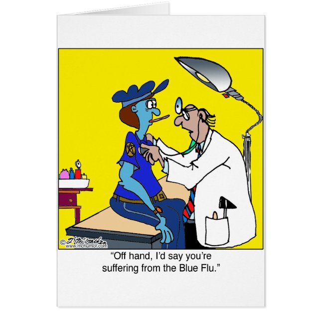 Cartão A gripe azul (Frente)