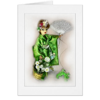 Cartão A gueixa ideal