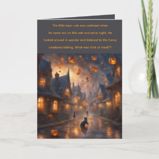 Cartão A Halloween Story greeting Card 