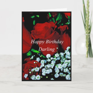 Cartão A Happy Birrthday Darling card