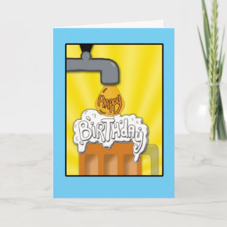 Cartão A Happy Birthday On Tap
