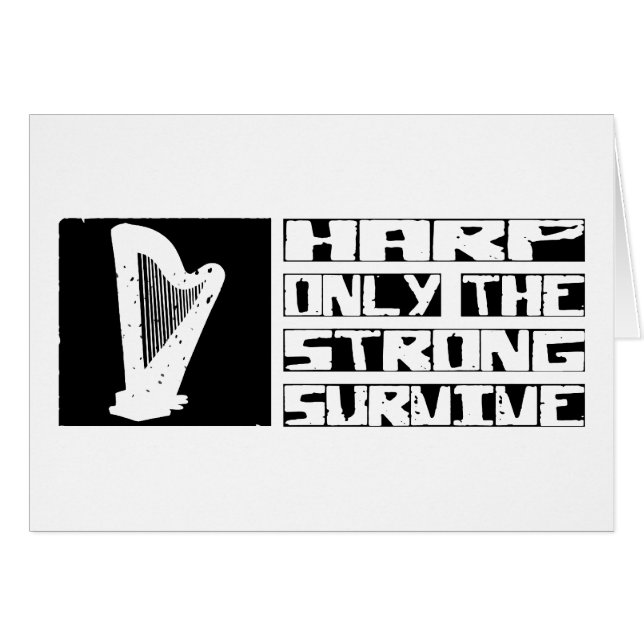 Cartão A harpa sobrevive (Frente Horizontal)