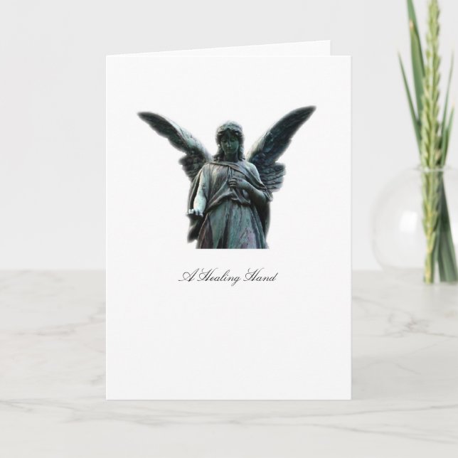 Cartão A Healing Hand Angel - Greeting Card (Frente)