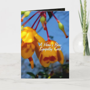 Cartão A Hero's Poem, sympathy card