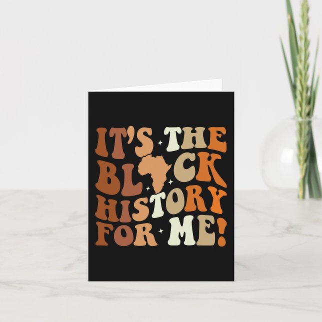 Cartão A História Negra Para Mim História Negra Mês 2024 (Frente)