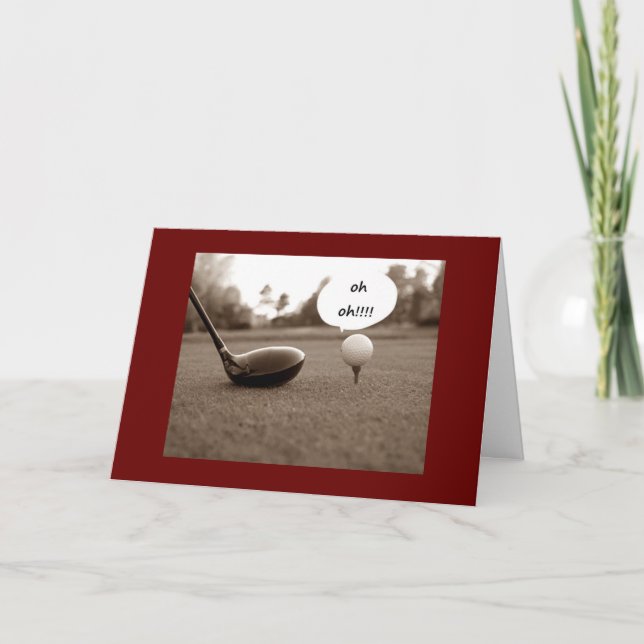 CARTÃO A IDADE AUMENTOU/GOLF SCORE AOS 50 ANOS! (Frente)