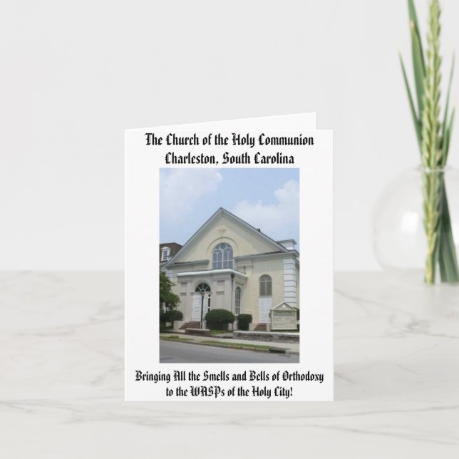 Cartão A Igreja da Santa Comunhão (Frente)