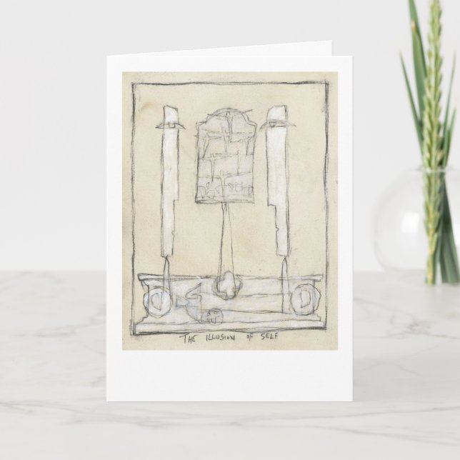 Cartão A ilusão do eu. (Frente)