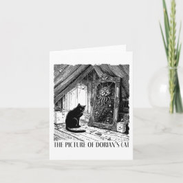 Cartão A Imagem do Gato de Dorian