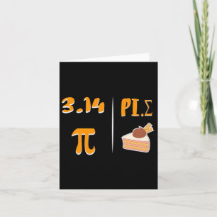 Cartão A Imagem Espelho De Ação De Graças Pi Do 3.14 É Mã