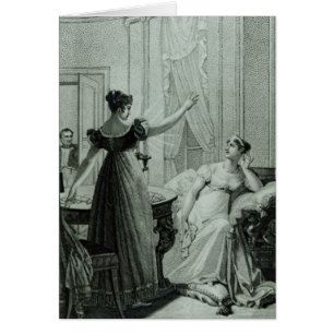 Cartão A imperatriz Josephine revela o prophesy