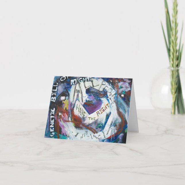 Cartão A Impressão Genética da Carta dos Direitos nº 9 (Frente)