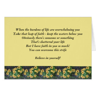 Cartão a incentivar