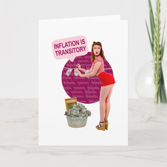 Cartão A inflação é transitória (Frente)