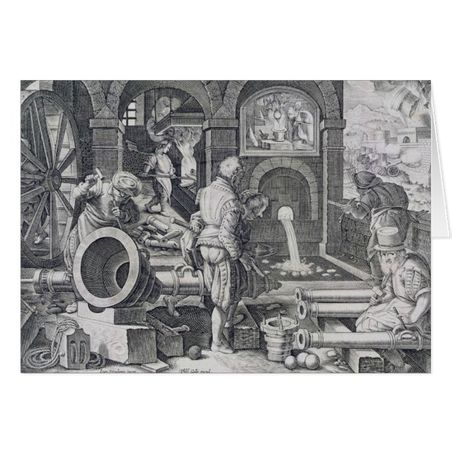 Cartão A invenção da pólvora (Frente Horizontal)