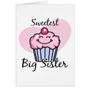 Cartão A irmã mais velha a mais doce