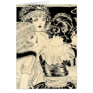 Cartão A jovem e vivaz Flapper #16 de Nell Brinkley