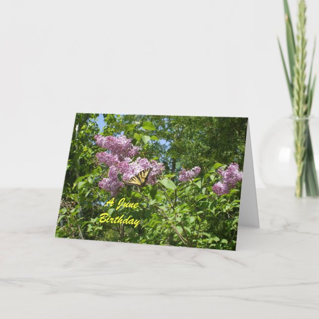 Cartão A June Birthday (Frente)