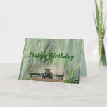 Cartão A Kansas Wheat Farmer 2862-customize any occasion<br><div class="desc">Change the words on the front & inside as you wish for any occasion you wish. Great choice for any farmer or retired farmer. To see coordinating cards & gift items posted in several of my categories,   type Kansas Wheat Farmer in my searchbox on my MakaraPhotos home page.</div>