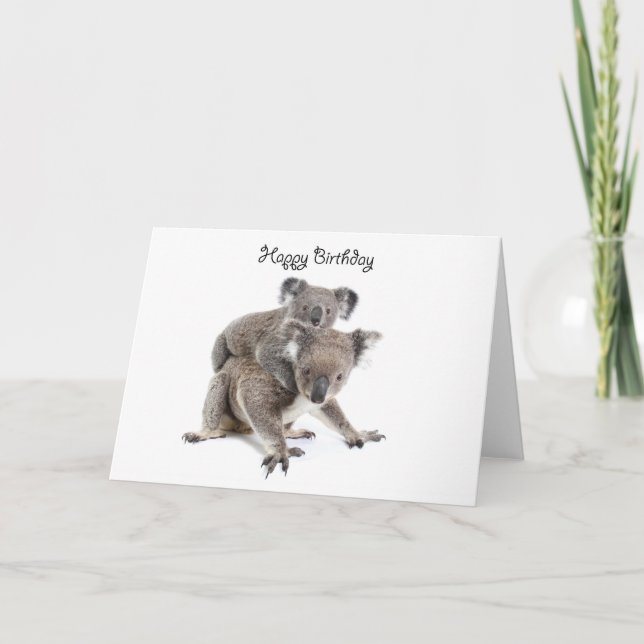 Cartão A koala happy birthday card (Frente)